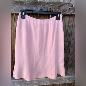 Talbots pink silk mini skirt